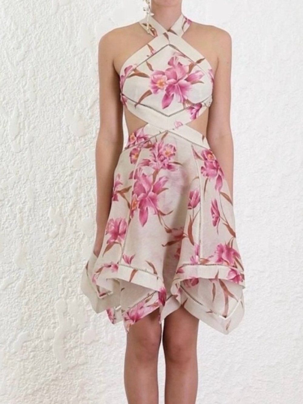 Zimmermann Corsage Halter Mini Dress - Size AU2 (worn once)